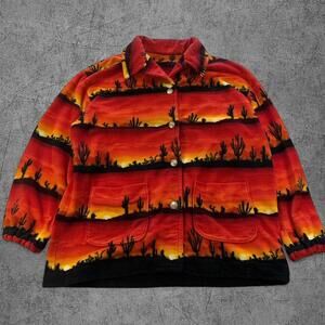Vintage Western Sunset Fleece
